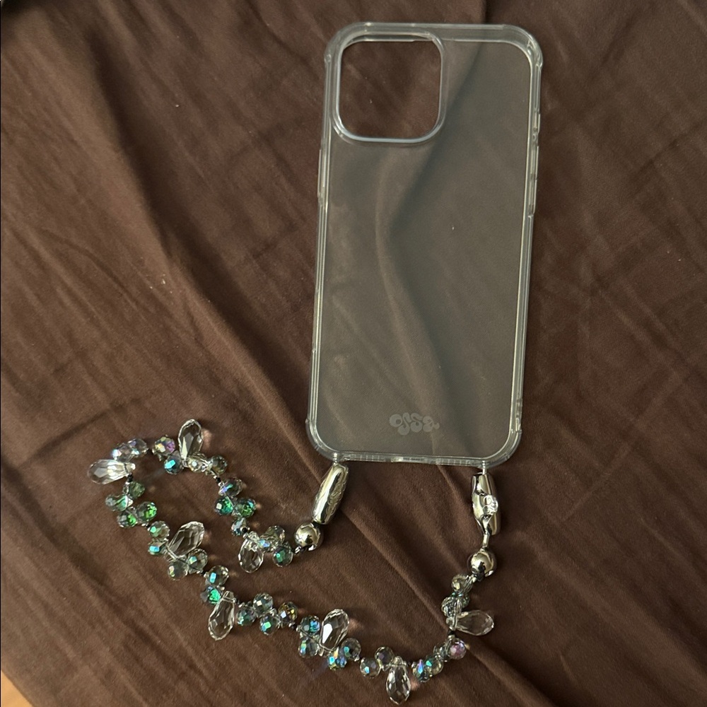 Ossa Phone Case With Crystal Chain